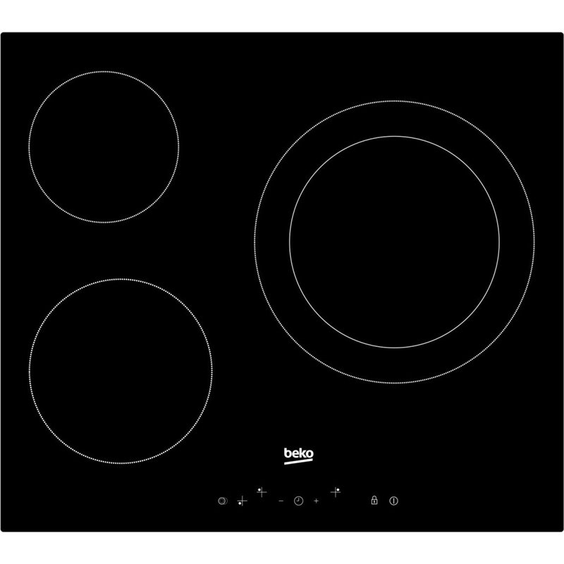 Vitroceramica Beko HIC63402T 3 zonas, 60cm