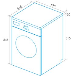 Secadora Edesa ESC8161WH  8kg, B, Condensación