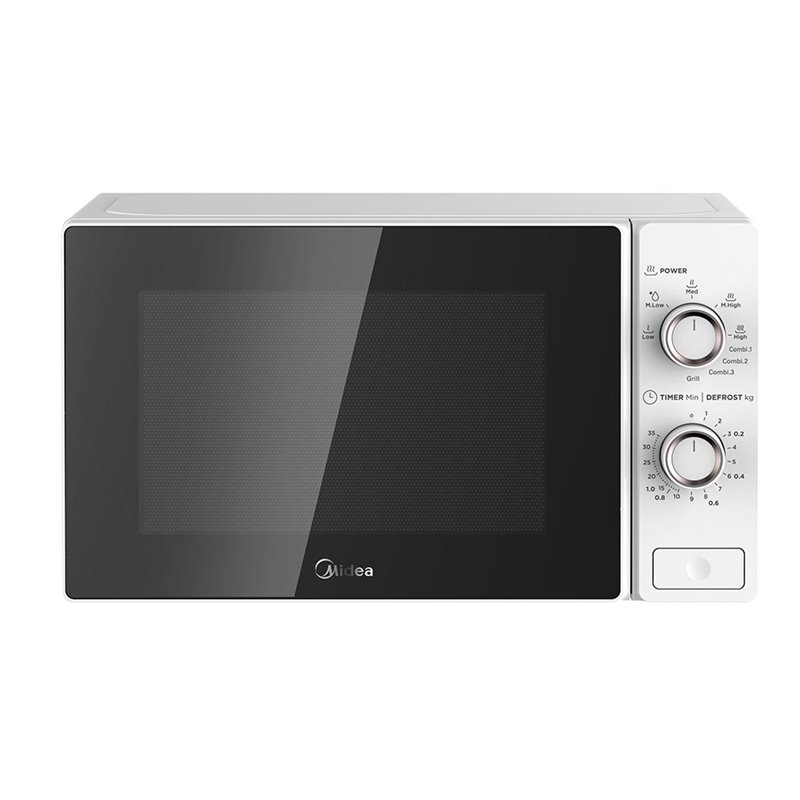 Microondas Midea MCM208MMWP 20L, Manual, Blanco