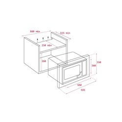 Microondas Teka ML 8200 BIS Cristal negro, 20L