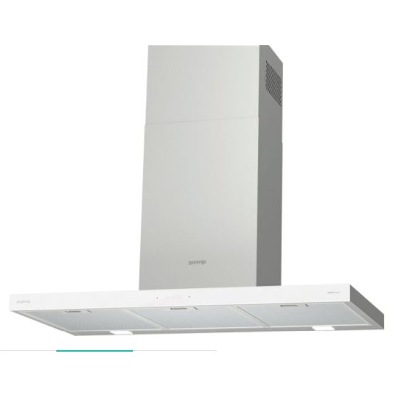 Campana Gorenje WHT9SYW 90cm, pared, Blanca, Leds