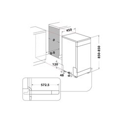 Lavavajillas Indesit DF9E1B10S 9Cub.,45cm, F