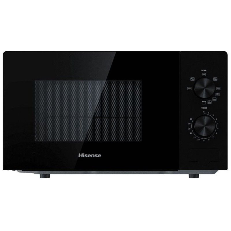 Microondas Hisense H20MOBP1, 20L, 700W, Negro