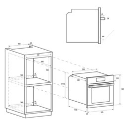 Horno Candy FIDC N100 70L A, Estatico