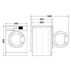 Lavadora Whirlpool FFB 11469 BV SPT 11kg, 1400rpm, A