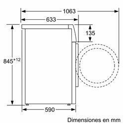 Lavadora Balay 3TS282X 8kg, 1200rpm, A, Acero 