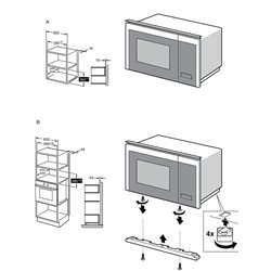 Microondas Midea MBMTG820H-BK 800W, 20L