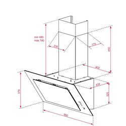 Campana Teka DVT Pro 98660 TBS 90cm, blanca