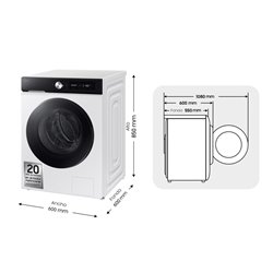 Lavadora Samsung WW11DB7B94GEU3 11kg, 1400rpm, A