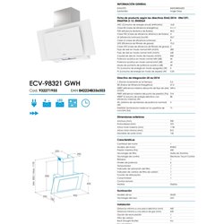 Campana Cristal Inclinada Edesa ECV-98321 GWH