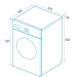 Lavadora Edesa EWF-10500 WH 10kg, 1500rpm, B, Blanca