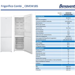 Combi Benavent CBVEW185 185x60cm, NF, E, Blanco