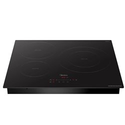 Inducción Midea MIH740T278K0 3 Zonas, 60cm, Negro