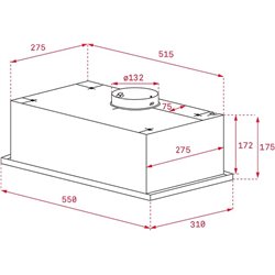 Grupo filtrante Teka GFG2B 55cm, 341m3/h, blanco