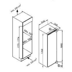 Congelador Vertical Haier HAUN518EW Integrable