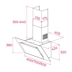 Campana Teka DVT 68660 TBS WH  60cm, blanca