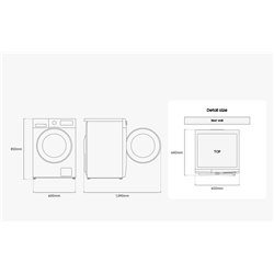 Lavasecadora Samsung WD90DG5B15BEEC 9/6kg,D