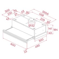 Campana Teka CNL 6415B Extraible, Negra