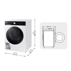 Lavadora Samsung WW90DB7U94GEU3 9Kg, 1400rpm, A