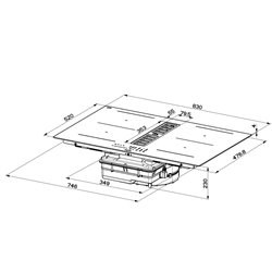 Inducción con aspiración Mepamsa INDU MAX X 83 RECIRCULACIÓN