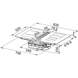 Induccion Franke MARIS FMA8381RHI Cristal Negro