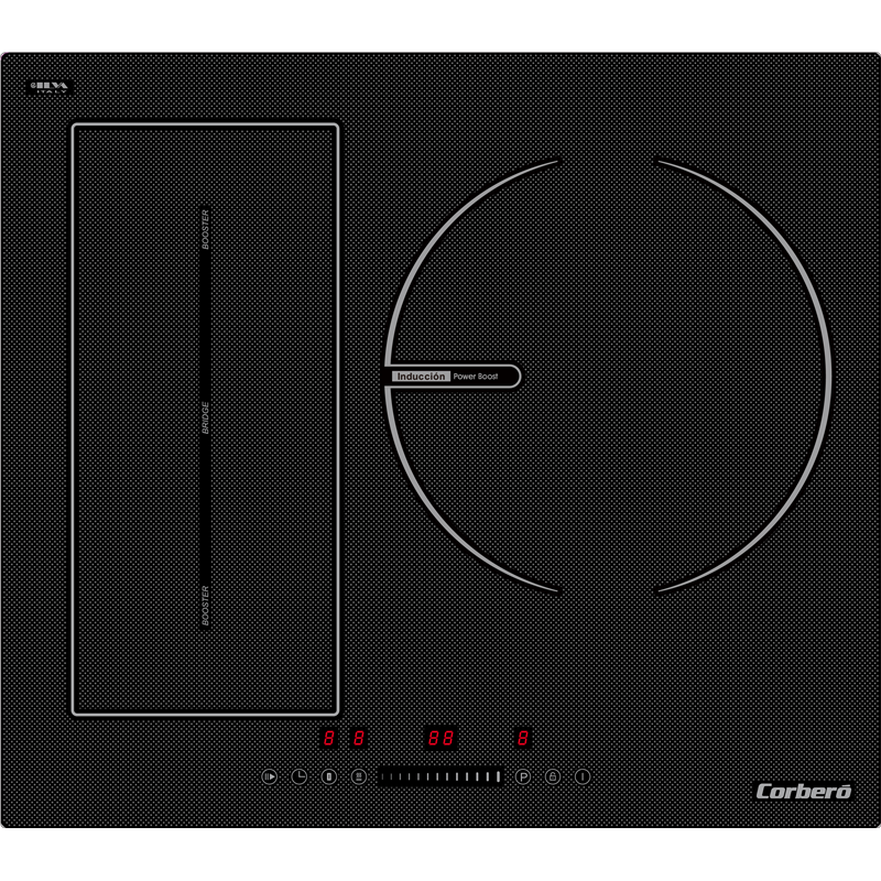 Induccion Corbero CCIG3BL723FLEX 3 Zonas 7200w