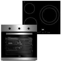 Conjunto Beko BBSE12120XD Horno+Vitro 3 zonas