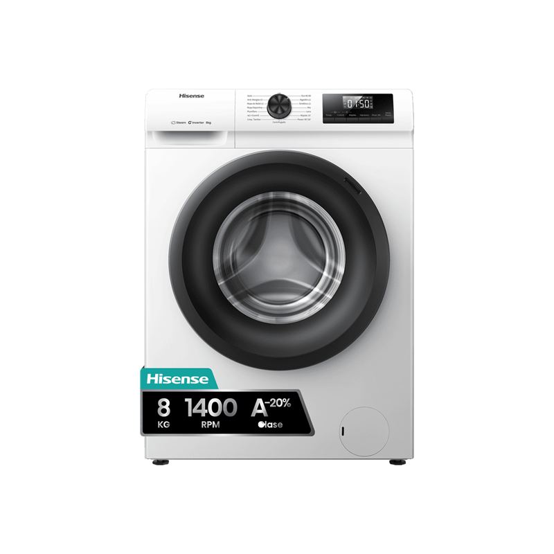 Lavadora Hisense WF1Q8041BW 8kg 1400rpm 